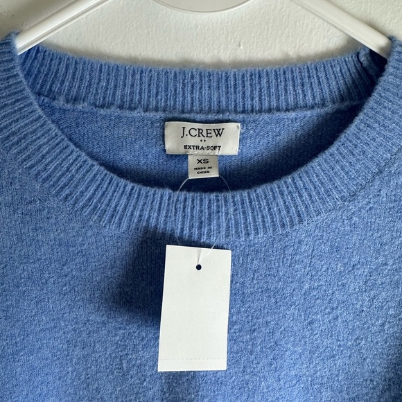 J.Crew Women's Pullover Blue Extra Soft Knit Long Sleeve Sweater- Size XS NWT - Picture 6 of 11